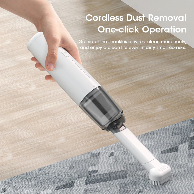 Mini Wireless Handheld Car Vacuum Cleaner Strong Suction Low Noise Convenient Portable Multi-Functional for Home and Car
