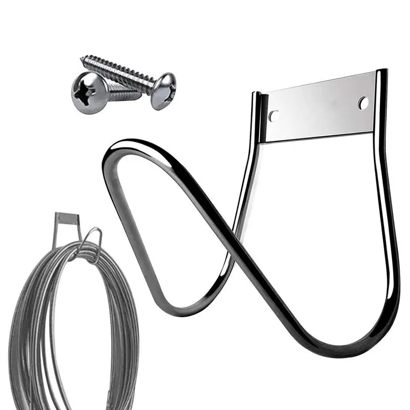 Metal Garden Hose Holder Heavy Duty Water Hose Hanger Garden Wall Mounted Hose Hooks for Water Hose Organizer Storage