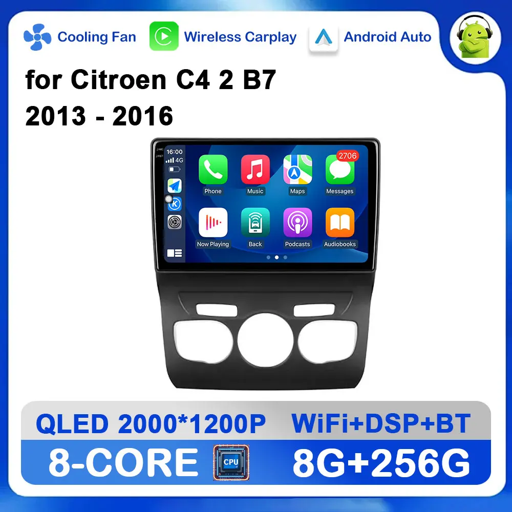 

Android Intelligent System 10 inch LHD for Citroen C4 2 B7 2013 - 2016 Car Radio Video Multimedia Player GPS Navigation WiFi BT