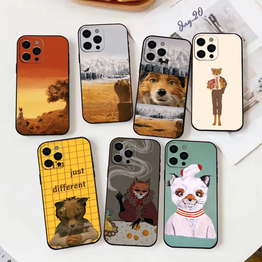 

F-Fantastic Mr F-Fox Phone Case For iPhone 16,15,14,13,12,17,Pro Max,Plus Silicone Black Case