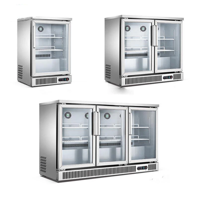 for·Commercial Display Refrigerator 3 Glass Doors Beer Frigde Drink Beverage Cooler and Chiller