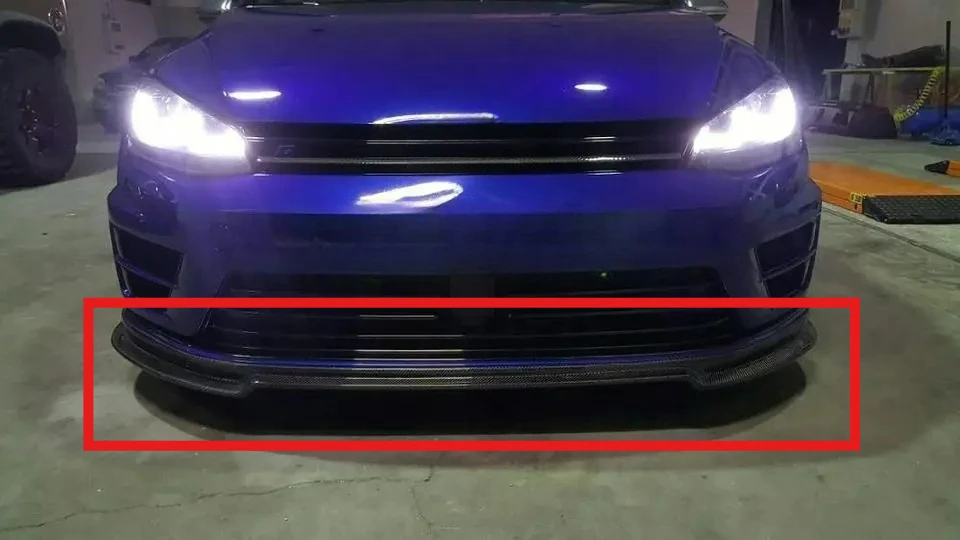 

Precise-Fit FORVolkswagen Golf MK7R RZA Style Front Bumper Lip Separator Spoiler Carbon Fiber