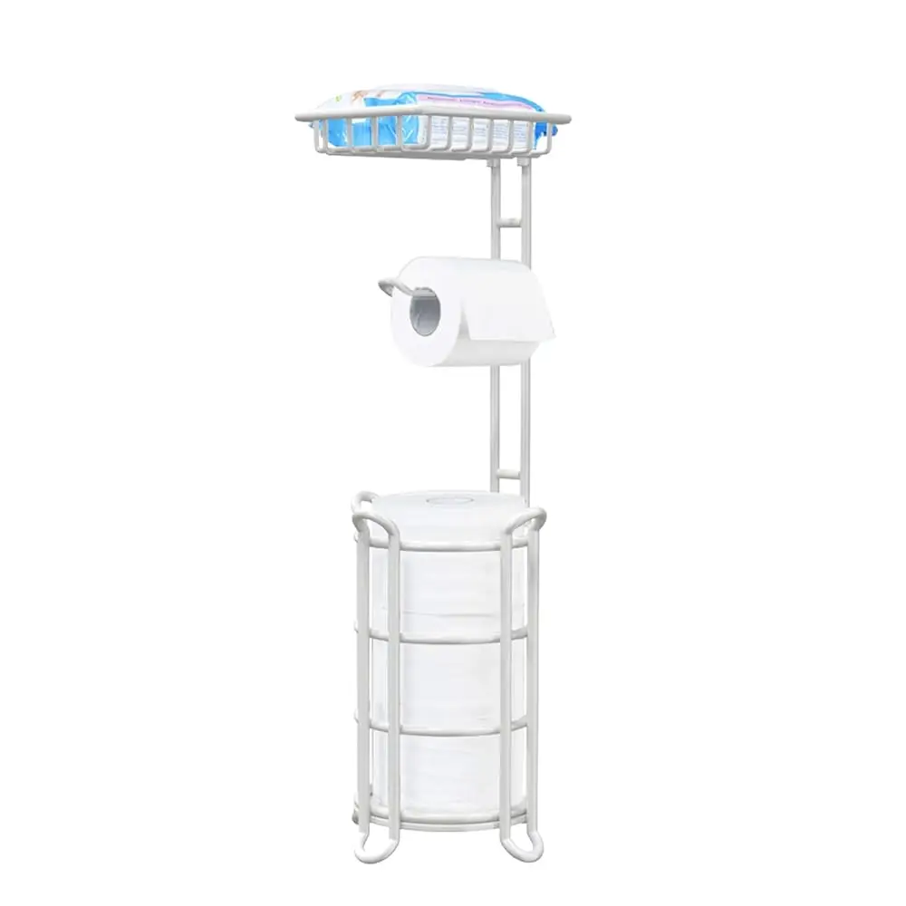 

Напольный держатель для туалетной бумаги в морском стиле с верхней полкой для хранения (для больших рулонов/телефона)