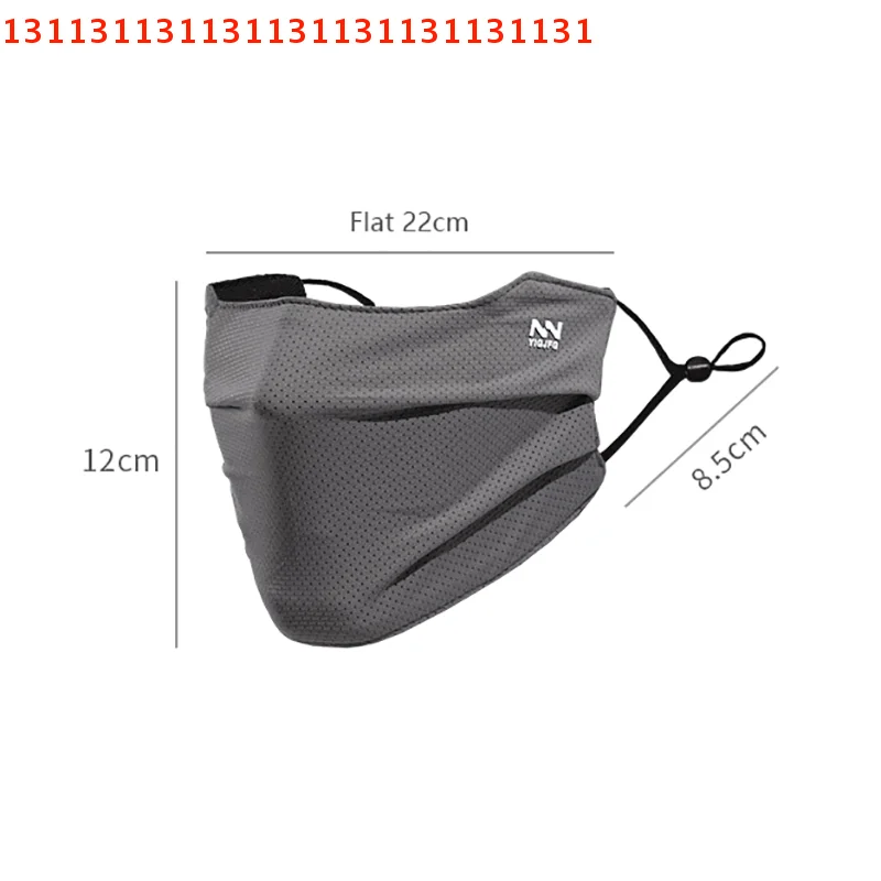 قناع وجه واقٍ من الأشعة فوق البنفسجية مسامي للرجال، درع ركوب الدراجات الصيفي القابل لإعادة الاستخدام؛ قناع بلون سادة قابل للغسل