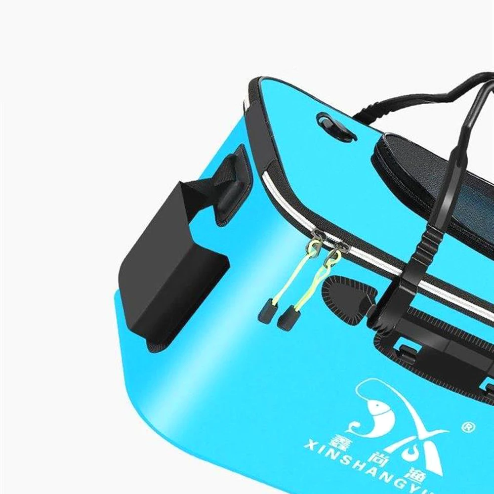 Multifunctional 30/40/45/50cm Outdoor Folding EVA Bucket Fishing Bag Case Portable Camping Hiking Bucket with Handle L30