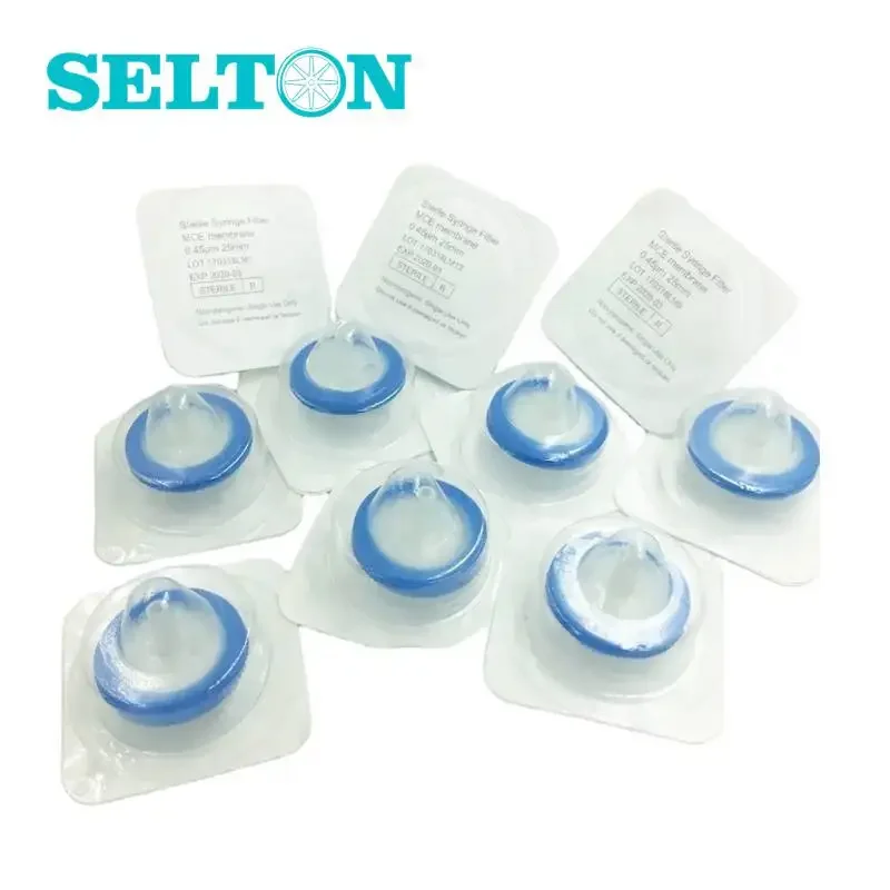 13mm Lab Sterile Syringe Filter MCE PTFE PVDF PES Nylon CA Micron Sterile Syringe Filter For HPLC - Image 6