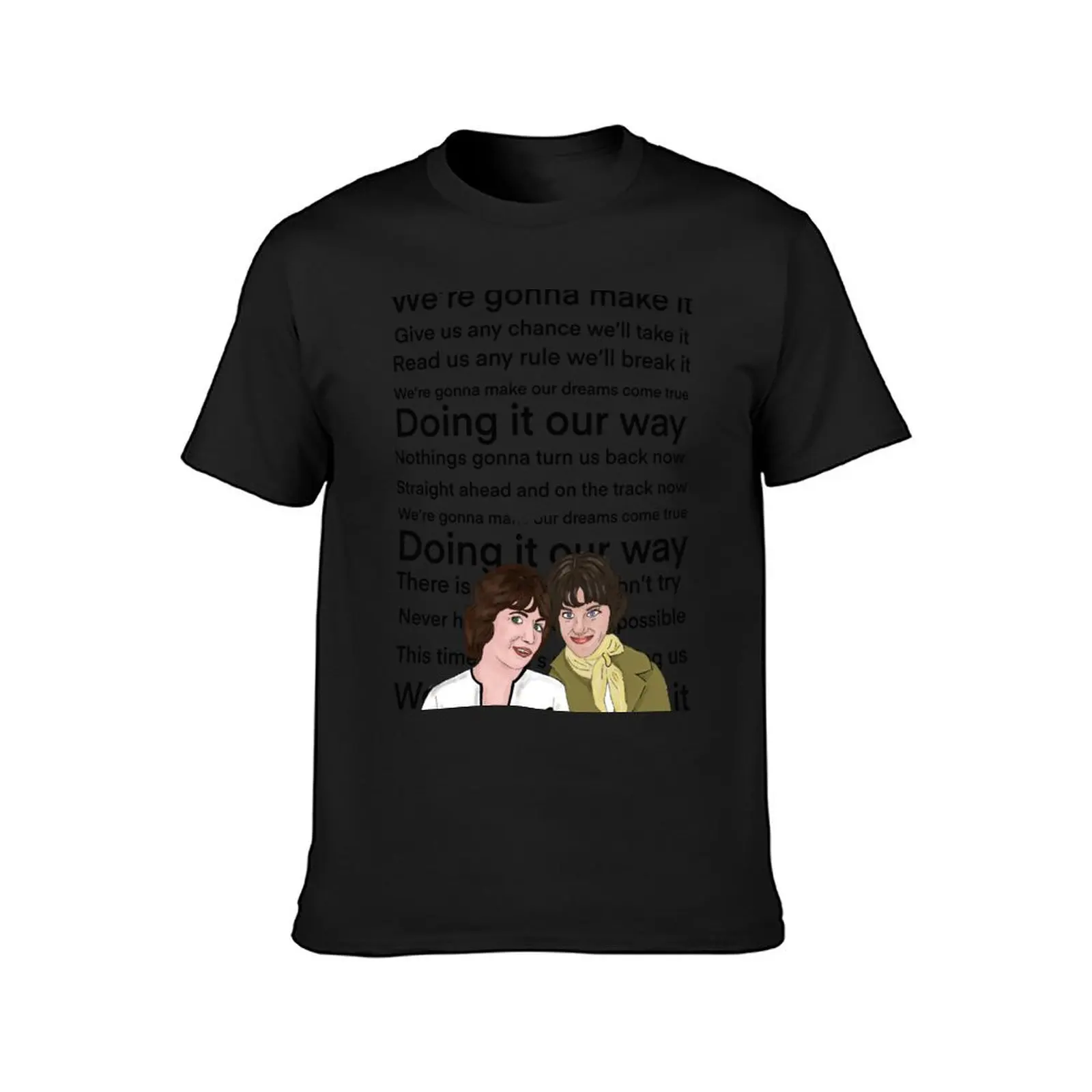 Laverne and Shirley T-Shirt funnys blanks T-shirts for men cotton