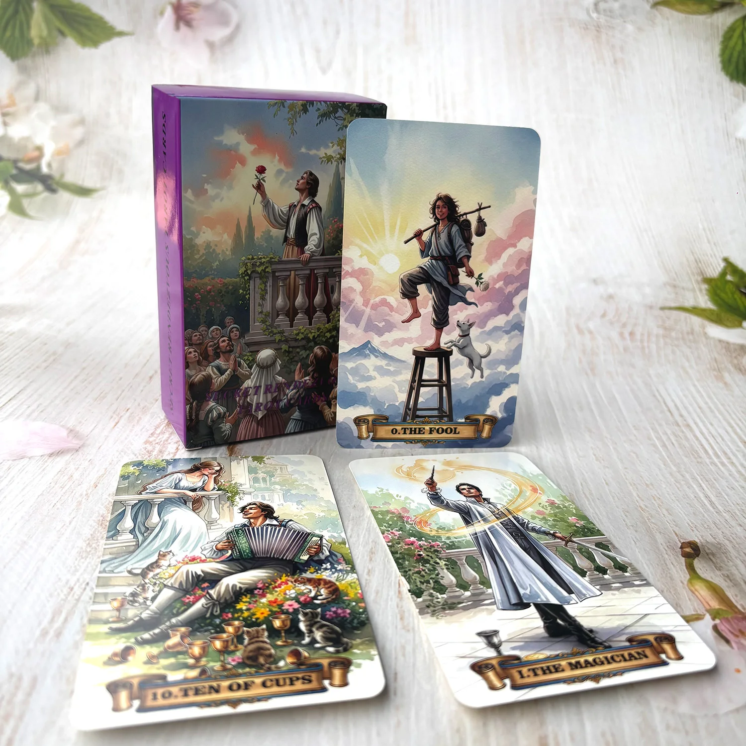 

78 карт Таро, тема любви, новые иллюстрации, 12*7 см, 2,75*4,72 дюйма, PDF, электронное руководство по эксплуатации, высокая твердость