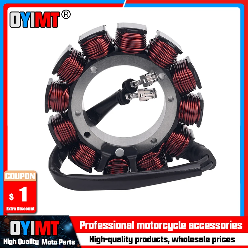 Motorcycle Generator Stator Coil Comp For Harley FLHTCI FLHTI FLHTPI FLHTCUI FLHRI FLHPI FLT FLTCUI FLHTCU FLHTCUI 29987-97