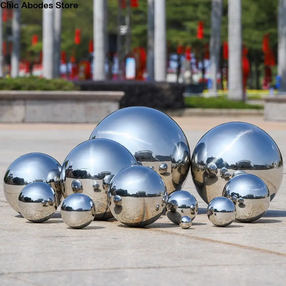 

Ornament Anti-Corrosive Mirror Hollow Ball For Home /Garden/Malls Decoration 304 Stainless Steel Ball High Gloss Sphere