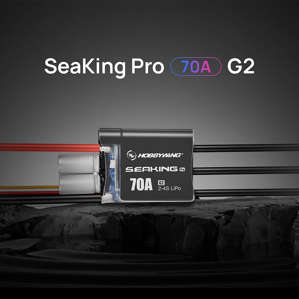 HOBBYWING Seaking 70A PRO Brushless ESC Boat ESC 2-4S Lipo IP55 Waterproof For Mini ECO Mini Mono Mini Hydro Class Boat Models