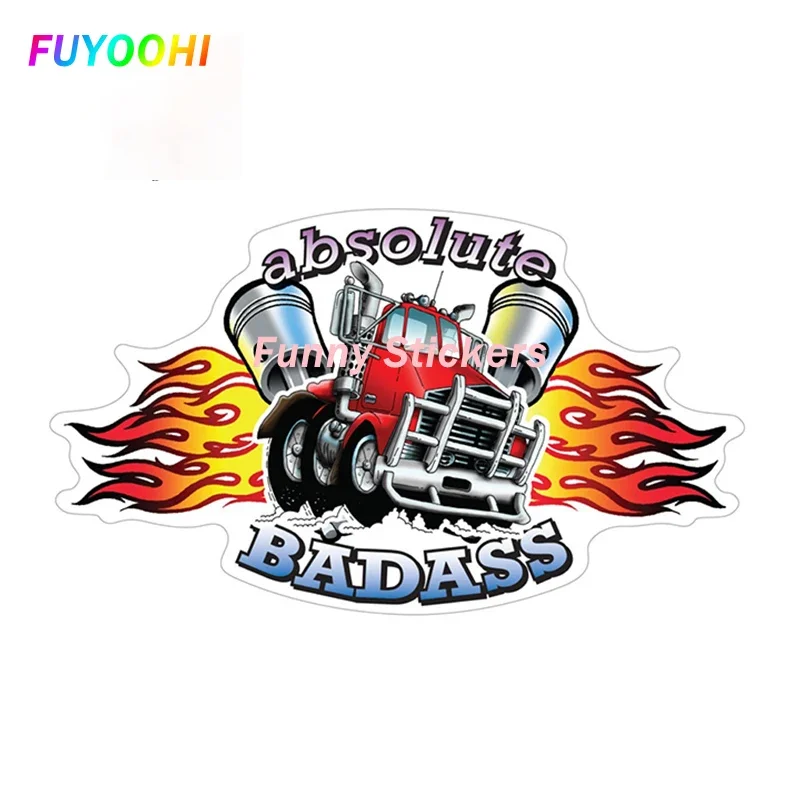 FUYOOHI Play Stickers Absolute Badass Performance  Funny Car Styling Sticker Motorcycle Sunscreen Pvc Car Decal Accessories