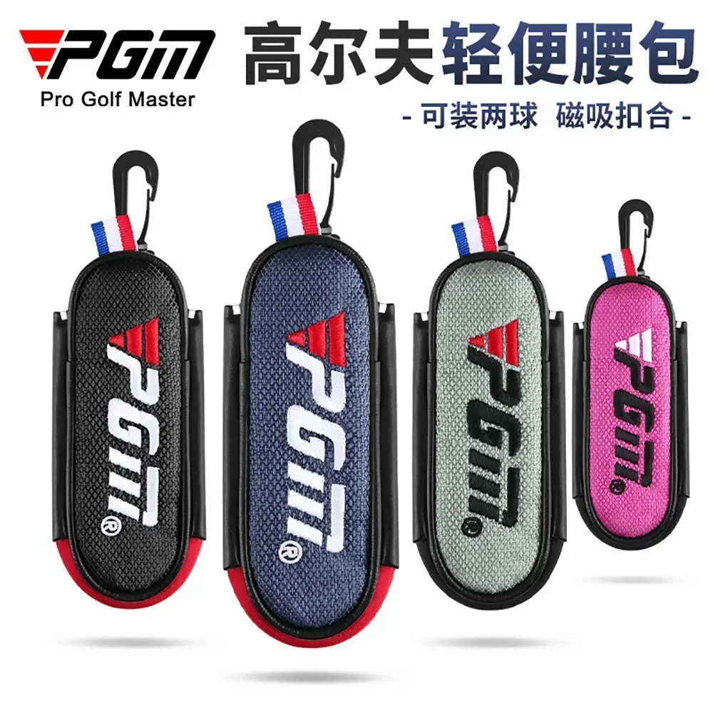 PGM Golf Bag Men's and Women's Lightweight Small Waist B ag Shoulder Bag Mini Ball B Ag Pendant Can Hold Two Balls