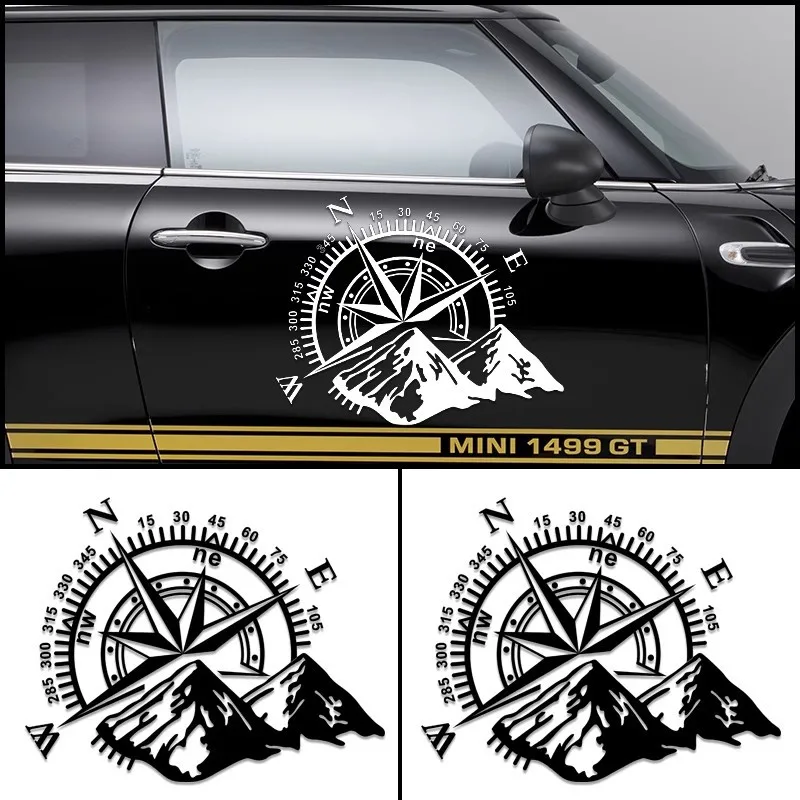 

Exterior Decoration Die Cut Vinyl Decals of Various Sizes for Compass Wind Rose Waterproof Car Cover Scratch Sticker Accessories