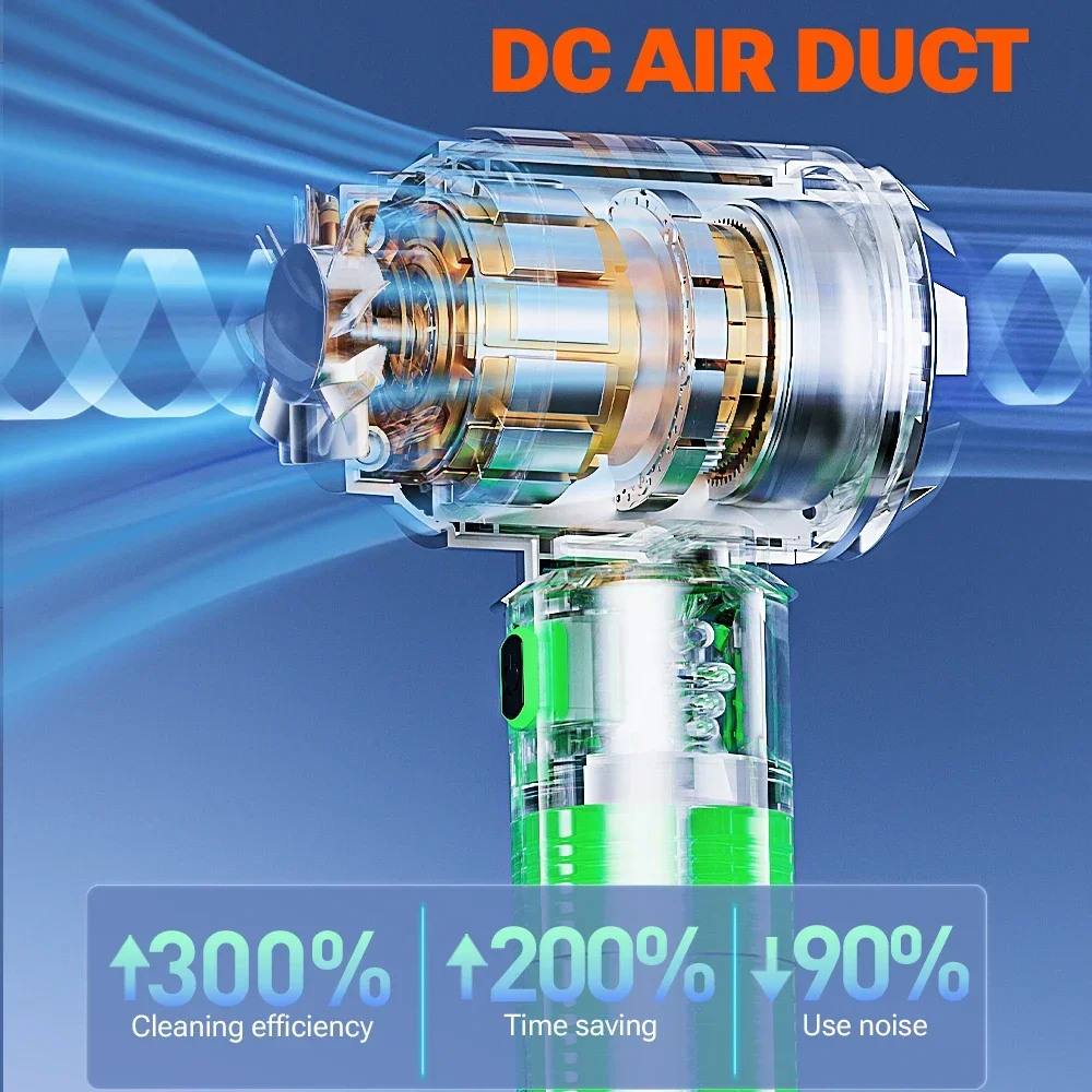 Car Vacuum Cleaner Mini Powerful Cleaning Machine Handheld  Car Wireless Cleaner  Appliance Portable Vacuum Cleaner