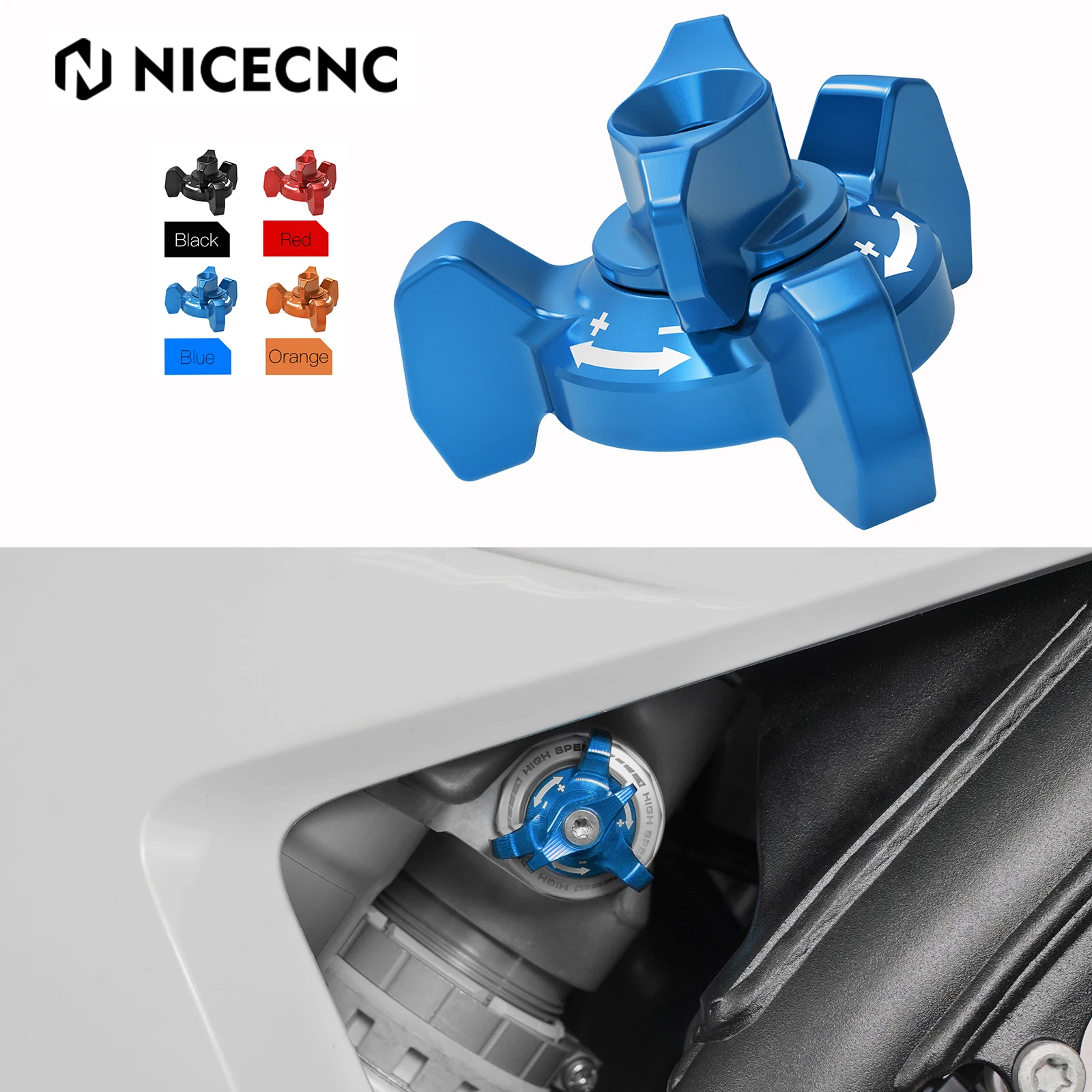 

For Husqvarna TE 300 FE 350 450 501 250 TE250 2024 TX300 TC125 TC250 FC250 FC FX 350 450 2023-2024 Rear Shock Absorber Adjuster