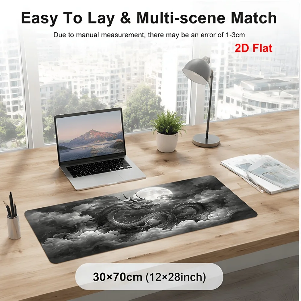 ginal printed design multi-functional and simple desk mat with anti-slip function for computer mouse pad tapis de souris