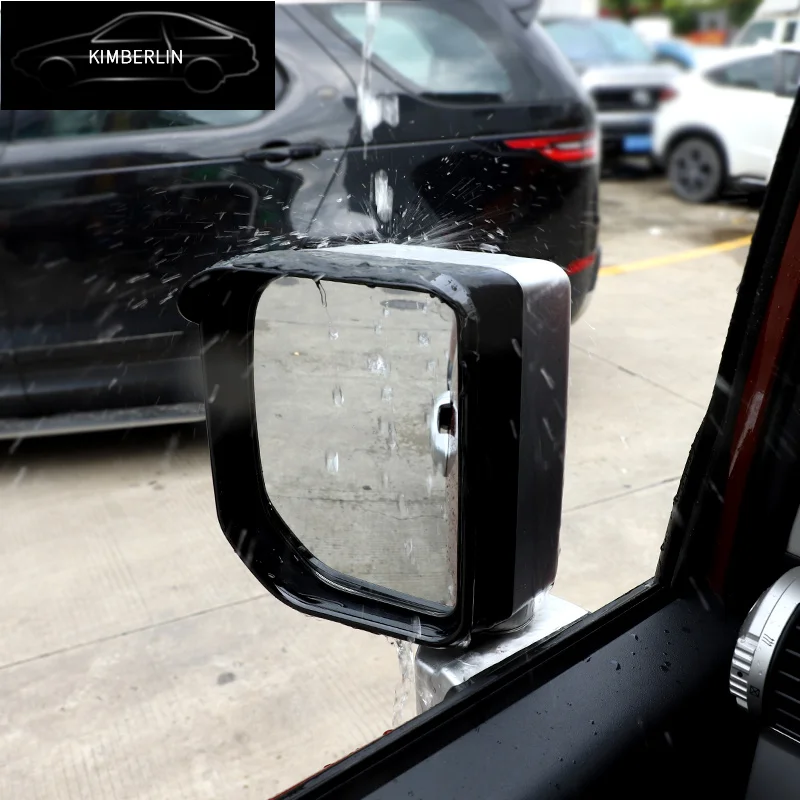 For 07-21 Toyota FJ Cruiser exterior mirror rain eyebrow frame car exterior styling accessories door rain eyebrow frame ABS trim