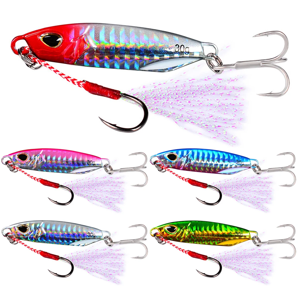 30 جرام 65 مللي متر الصيد إغراء المعادن الترتر لوحة من الحديد المتذبذب الدورية الطعم طويل يلقي الصيد إغراء للمياه المالحة المياه العذبة #1