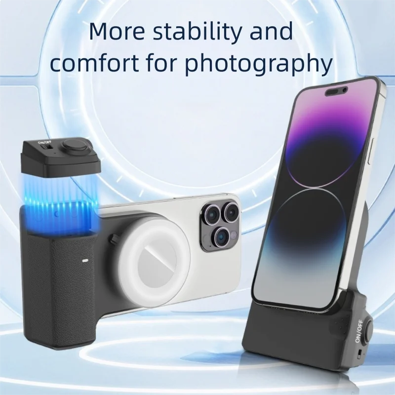 مثبت سيلفي للهاتف المحمول مع ضوء ملء، مصراع لاسلكي عن بعد، مصراع بلوتوث، قبضة يد للهاتف، مقبض كاميرا