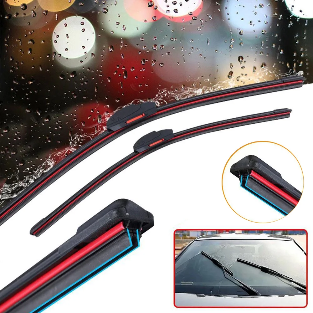 Universal Car Windshield Wiper Blades Multifunctional Buckle Double-layer Adhesive Strip Universal Wiper Blade Easy Install