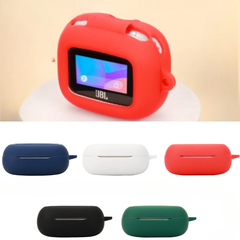 For JBL LIVE FLEX 3  Case Solid Color Silicone Bluetooth Earphone Cover for JBL LIVE BEAM3 Shockproof hearphone box fundas