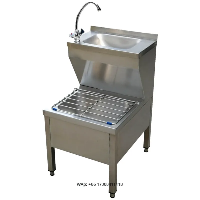 Commercial Stainless Steel Industrial Kitchen Utility Cleaners Sink Mop Sink With Hand Wash Basin