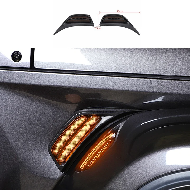 

Car Front Fender Retrofit Light Lamp Decoration Cover for Jeep Wrangler JL Gladiator JT 2018 2019-2023 Accessories