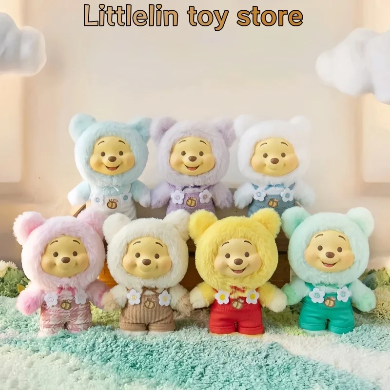 

Genuine Disney Winnie The Pooh Candy Series Blind Box Cute Vinyl Face Plush Pendant Ornament Mystery Box Trendy Toys Decor Gift