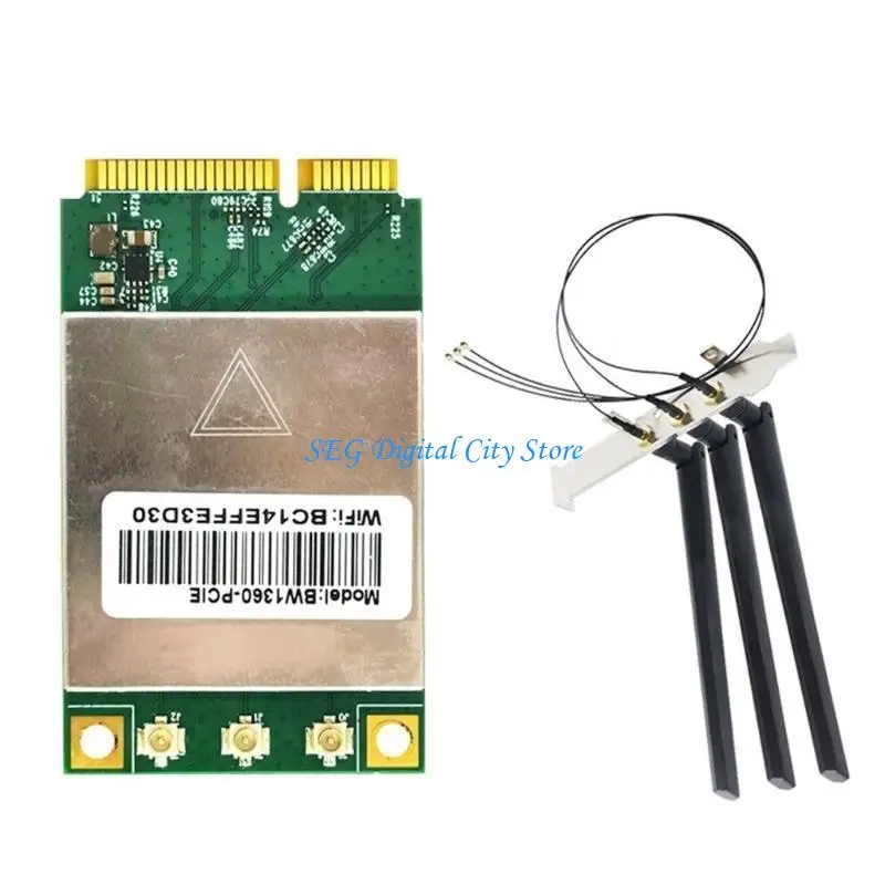 

U75B BW1360 WiFi Card BCM94360 BW1360-PCIE Mini PCIE Wireless Card 2.4G+5G Gigabit 1750Mbps Networking Adapter