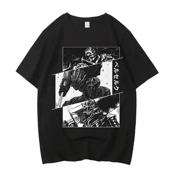 Camiseta de Anime Berserk, Camiseta de Verano de Manga Corta para Mujer, Top Estampado, Camiseta Moderna 2025, Ropa para Fans, Camisetas Gráficas, Tops Y2K