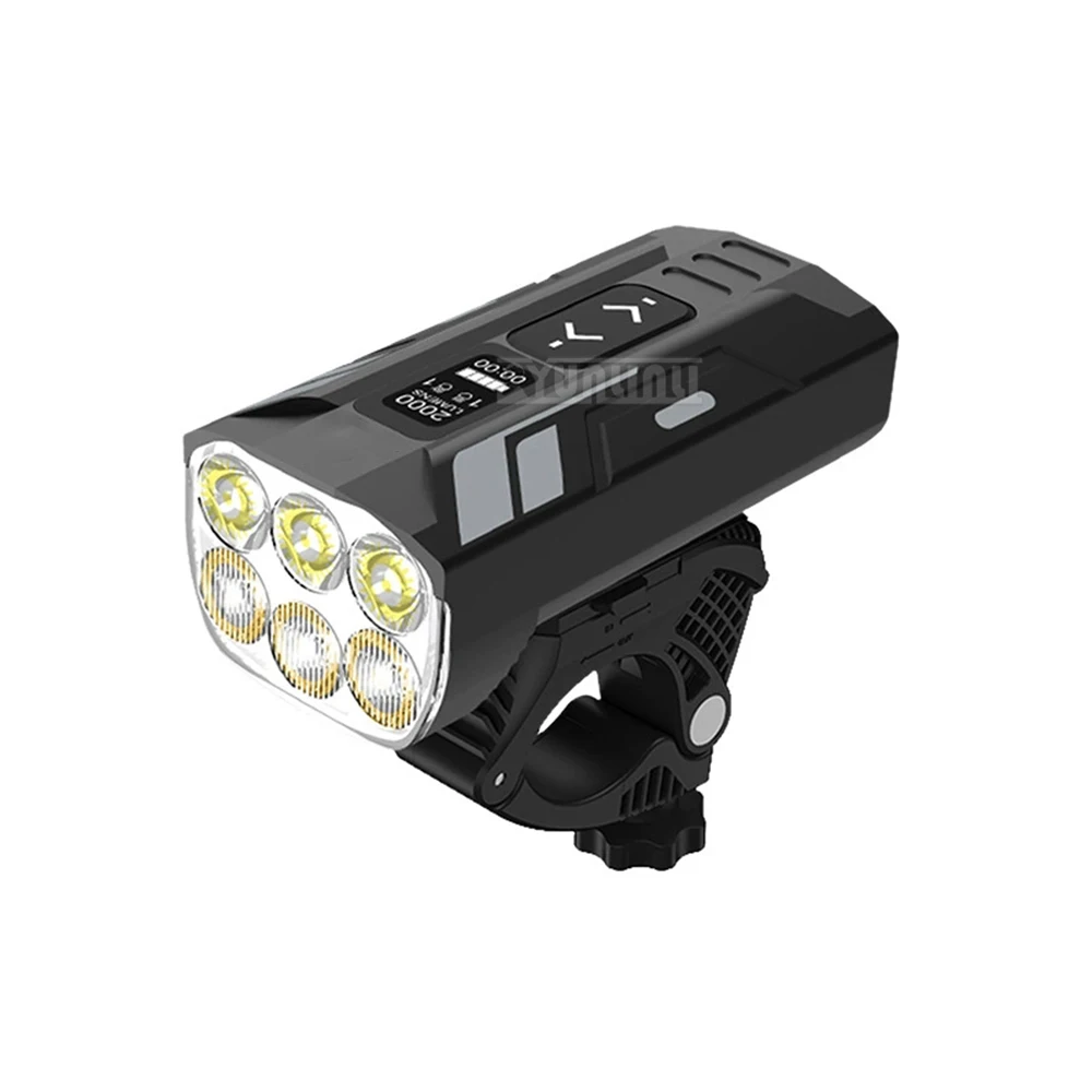 2000 Lumen Bike Headlight | USB-C Fast Charging, Waterproof Bicycle Light for Night Riding, E-Bike & Commuting