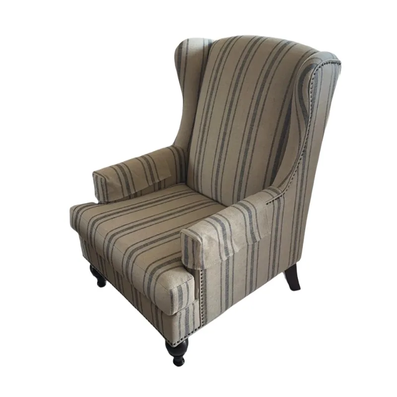 

French retro style homestay fabric sofa small apartment living room bedroom American style, casual single