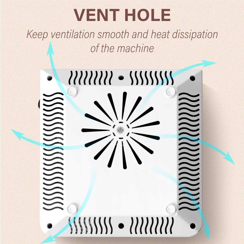 LULAA-Ventilateur extracteur de poussière d'ongles pour manucure, aspirateur de gel, collecteur de poussière, rose, blanc, équipement de salon, haute qualité