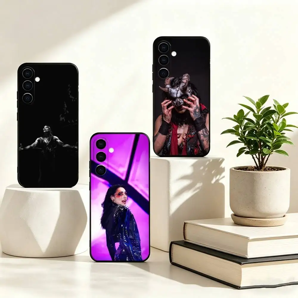 Professional wrestler R-Rhea Ripley Phone Case For Samsung Galaxy A73,A72,A71,A70,A53,A52,A51,Others Soft Black Cover