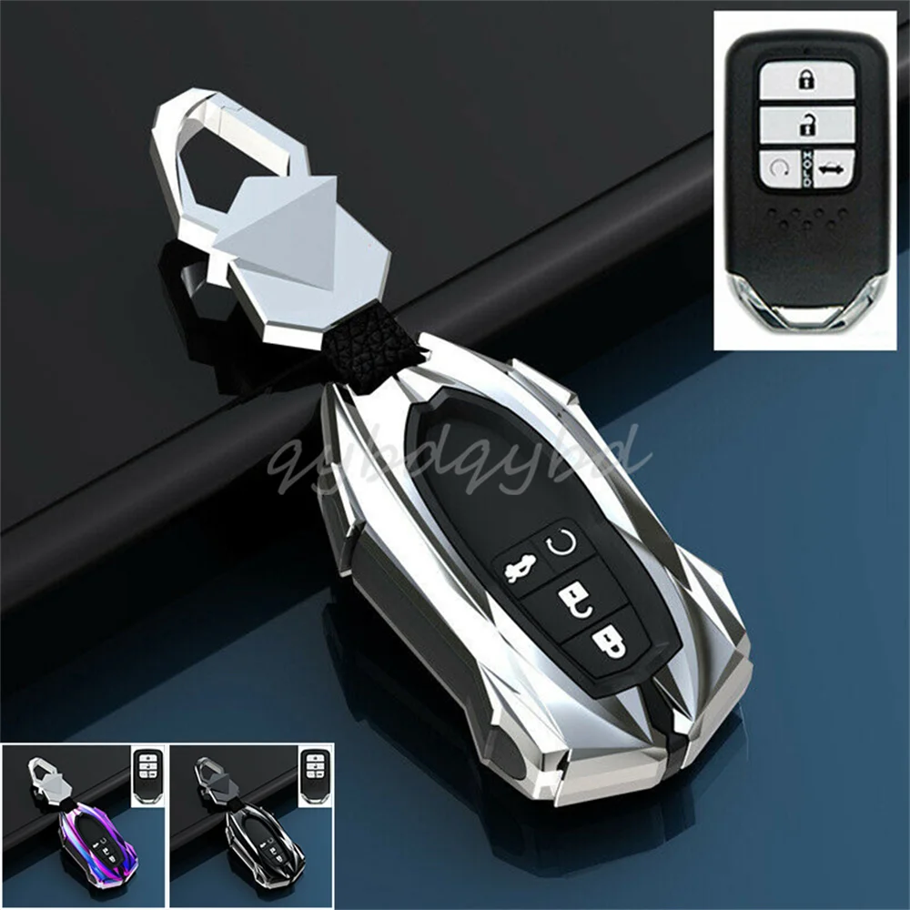 

Zinc Alloy Car Remote Key Cover Fob Case Shell Skin Holder Protetor For Honda Accord Civic Pilot CR-V HRV Accessories Styling