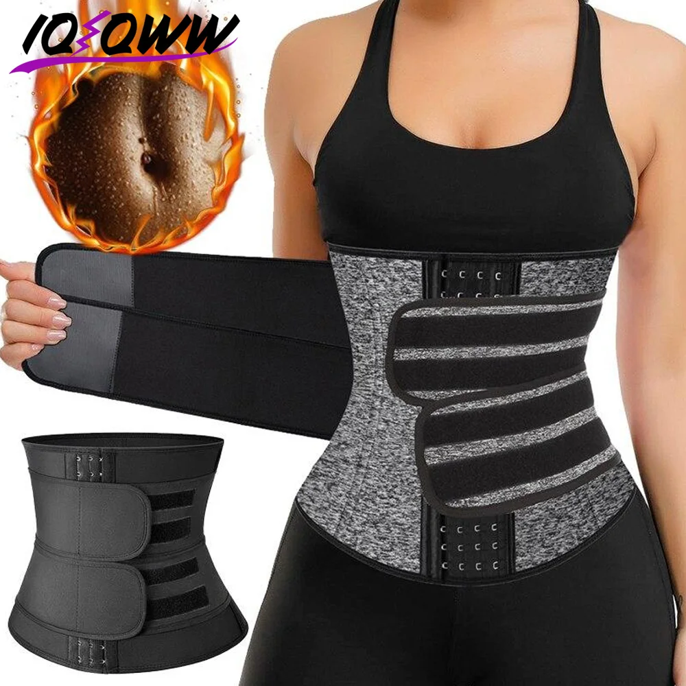 Women & Men Waist Trainer Neoprene Sauna Slimming Belt Abdomen Body Shaper Corset Weight Loss Sweat Belly Compression Strap