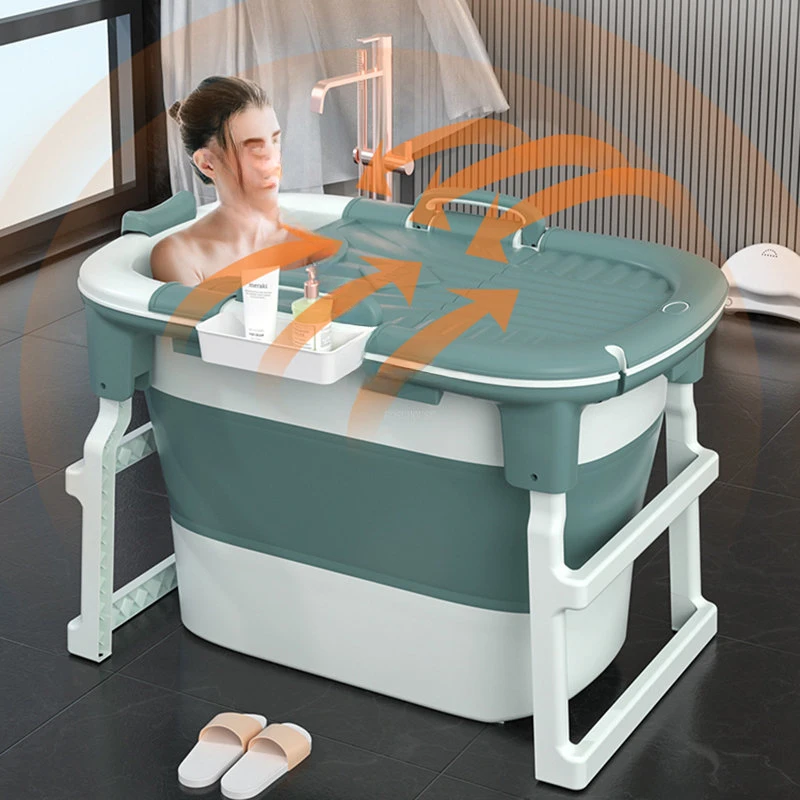 Creative Portable Bathtubs  Plastic Adult Folding Bathtub Foot Massage Simple Modern Hot Tub Home Kids Bath Bucket