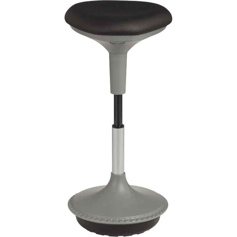 Adjustable Height Active Learning Stool for Office Desks and Classrooms, Foam-Padded Backless Wobble Stool with Rocking Motion