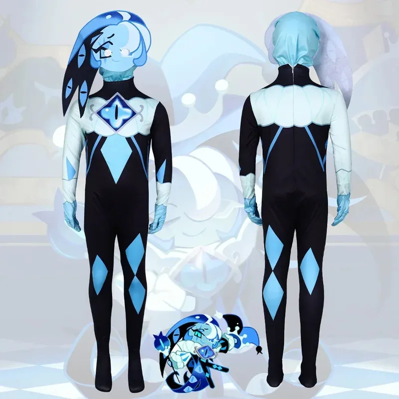 2025 aaa Cookie Run: Kingdom Jumpsuit Bodysuits with Mask Cosplay Costume Halloween Masquerade Carnival Party Outfits for Adult