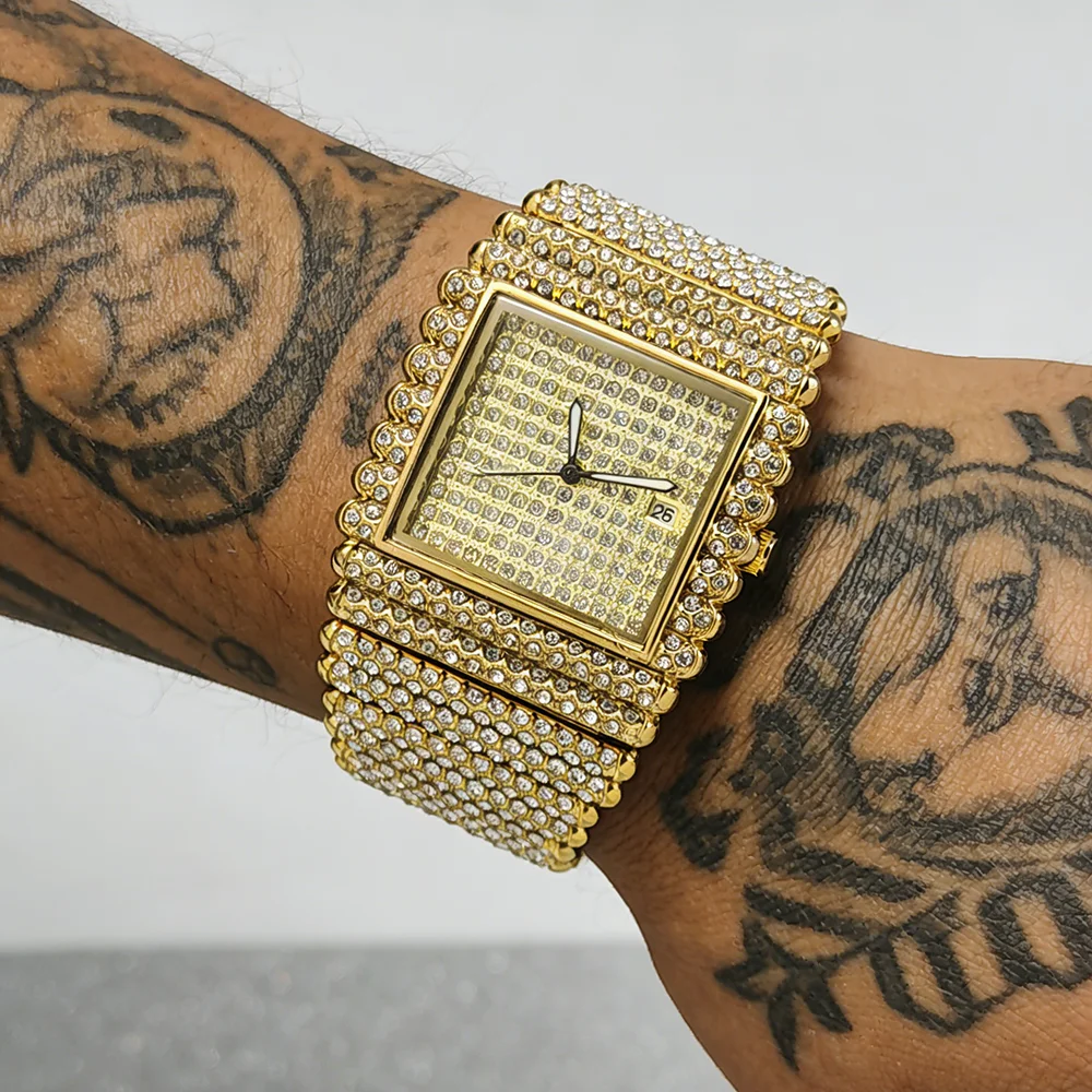 Jewelry And Watches Luxury Brand - Hot Fashion UNIGUET Full Diamond Iced