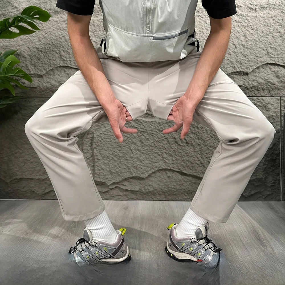 

Lightweight Breathable Outdoor Men's Casual Pants Dr Desire ell Design with in Cooling System Straight Leg Elastic Waist