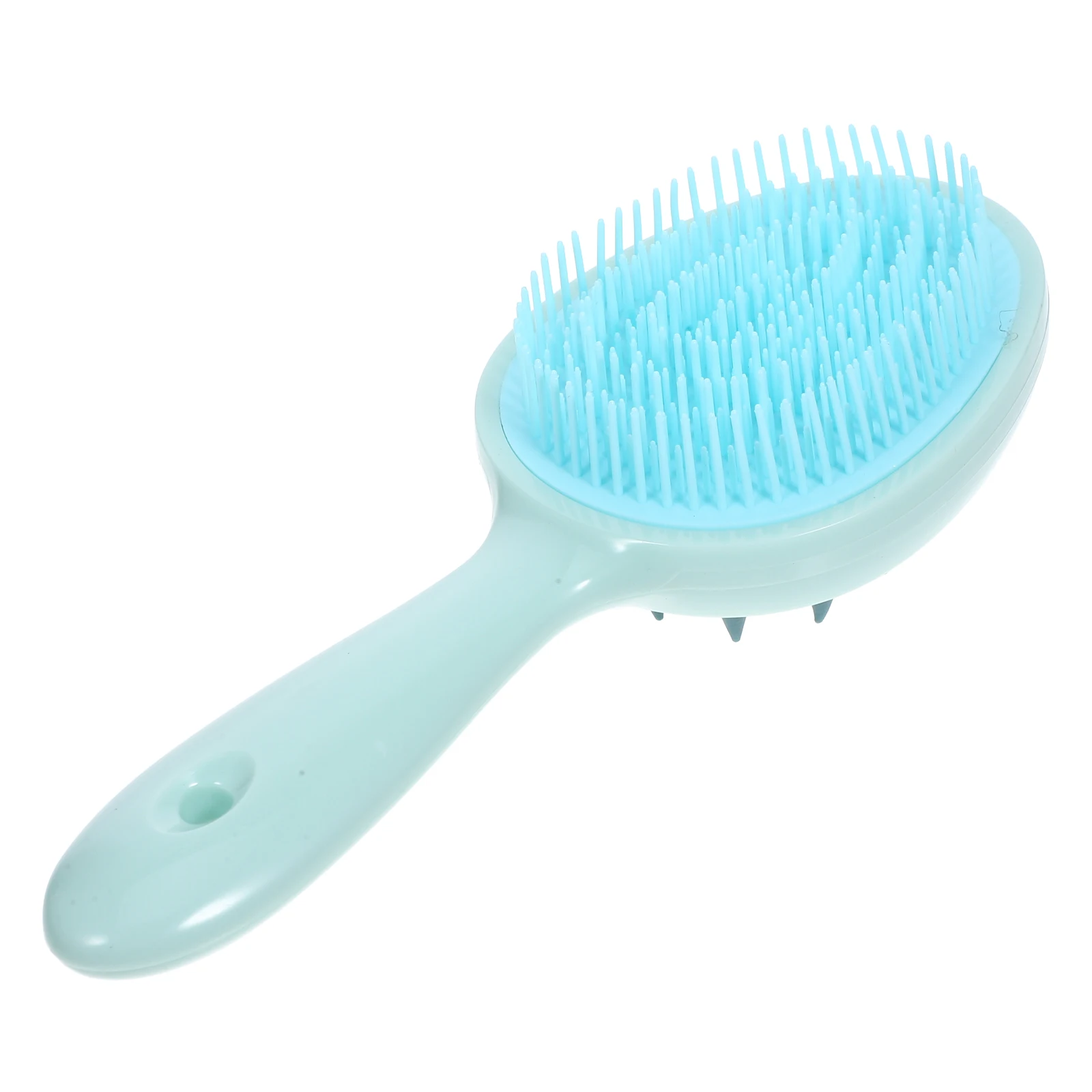 

Shampoo Comb Hair Massager Scalp Scrubber Dandruff Brush Green Small Baby Shower Cleaning Tool Long Handle Wet Dry Use Promoting