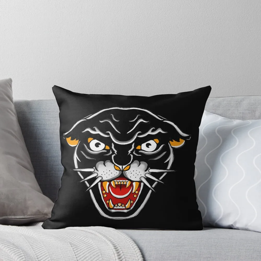 

Old school Kitty cat, Orange and black Throw Pillow Decorative Cushion Sitting Cushion Luxury Pillow Cover pillow