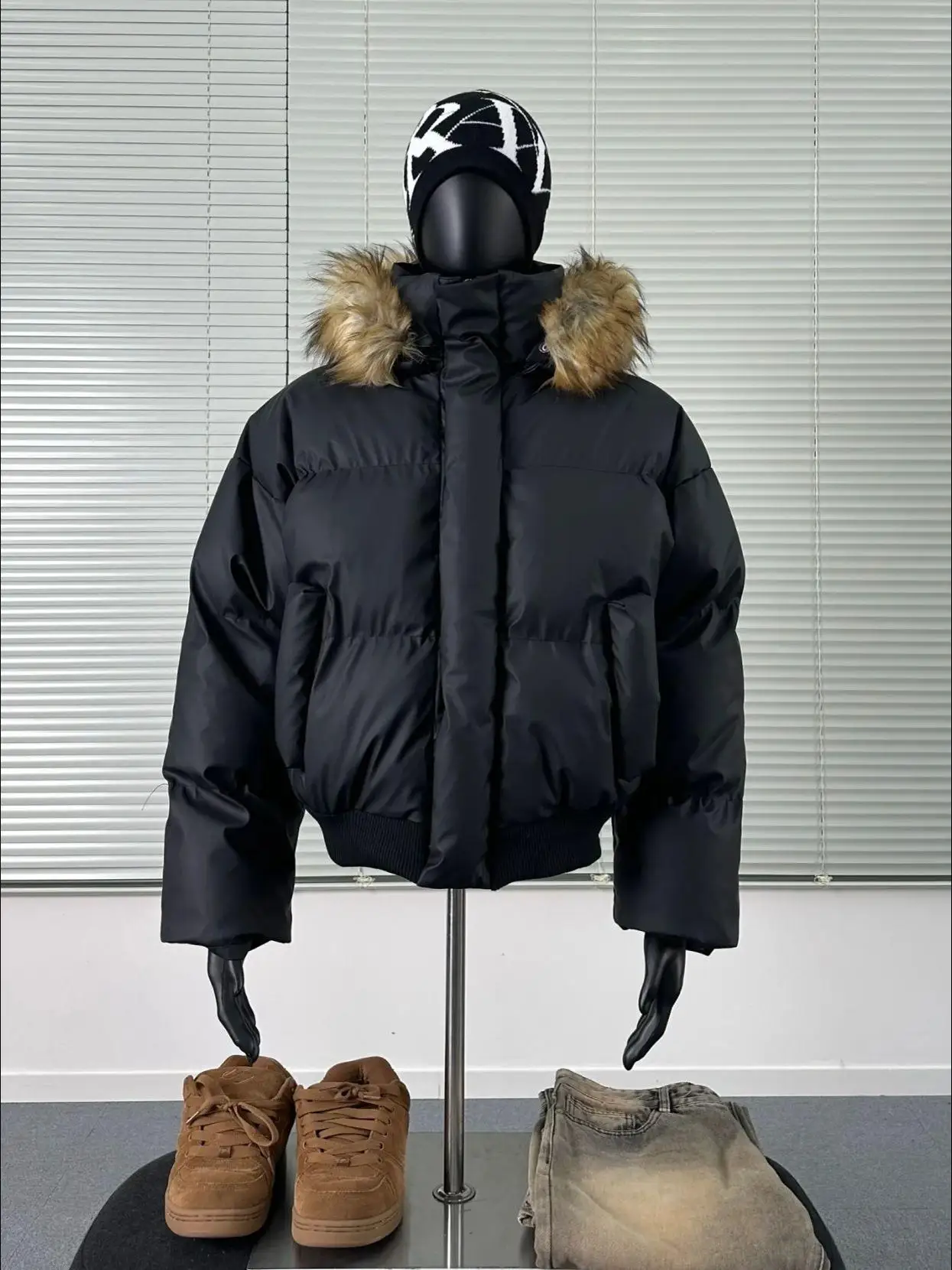 

Мужская зимняя утепленная куртка с капюшоном и отстегивающимся меховым воротником, американского кроя, из хлопка, верхняя одежда