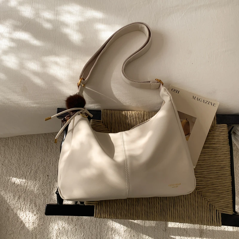 حقائب كتف كلاسيكية عصرية بسحاب من البولي يوريثان 2026 تخفيضات هائلة جديدة حقائب كروس بسيطة ومتعددة الاستخدامات للنساء