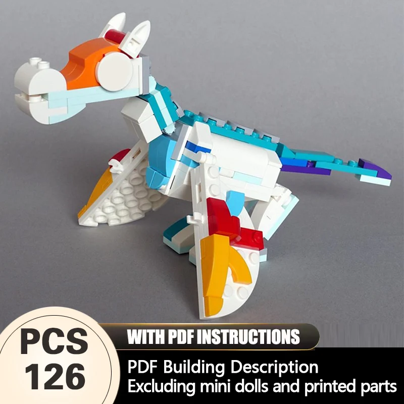 

Creators Animal Series Model MOC Building Bricks Small Dragon Modular Technology Gifts Holiday Assemble Children Toys Suit
