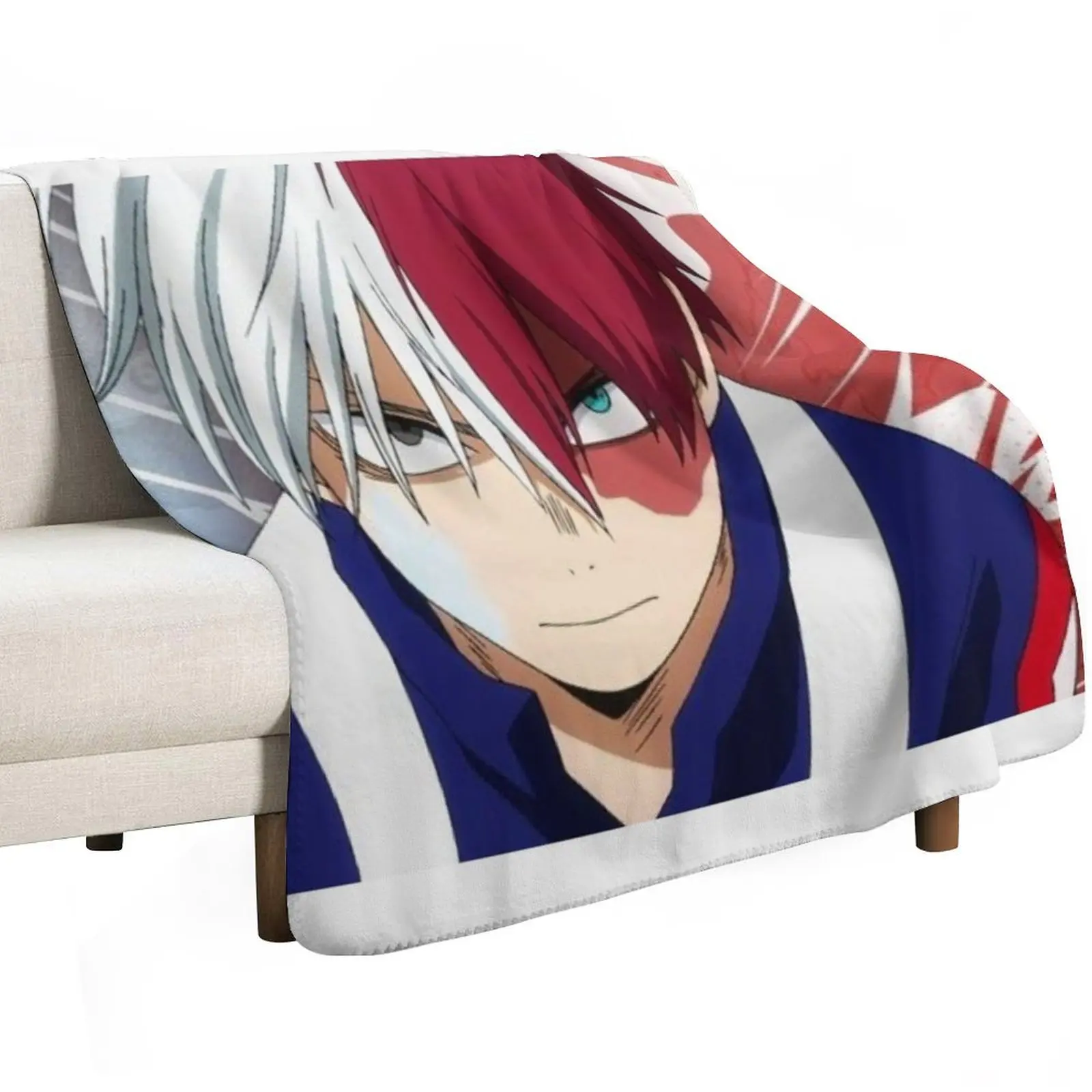 Shoto todoroki Throw Blanket For Sofa Thin Beautifuls Soft Plaid Summer Beddings Designers Multi-Purpose Blankets