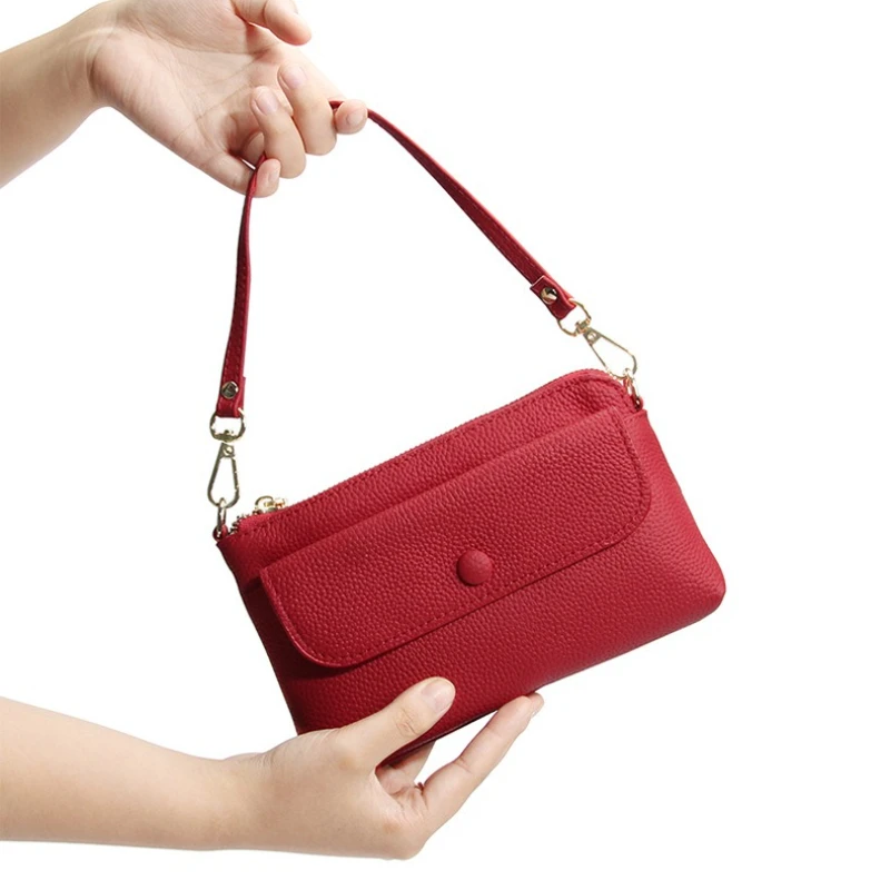 

Genuine Leather Crossbody Bags for Women Small Soft Real Handbags Purse for Phone Travel Adjustable Strap Shoulder Bag