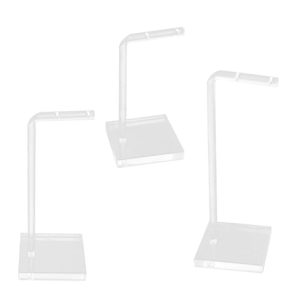 

3Pcs Acrylic Earrings Display Stands Transparent Jewelry Organizer Rack Holder for Earrings Bracelets Rings Storage